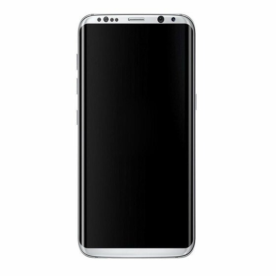 Microsonic Samsung Galaxy S8 3D Kavisli Temperli Cam Ekran koruyucu Kırılmaz Film Şeffaf