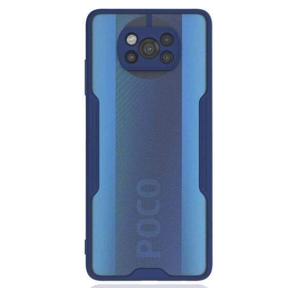 Microsonic Xiaomi Poco X3 Pro Kılıf Paradise Glow Lacivert