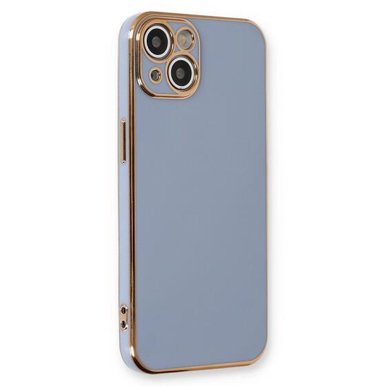 Microsonic Apple iPhone 14 Kılıf Olive Plated Lavanta Grisi