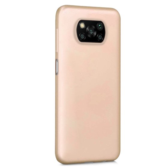 Microsonic Matte Silicone Xiaomi Poco X3 NFC Kılıf Gold