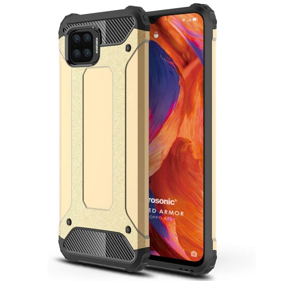 Microsonic Oppo A73 Kılıf Rugged Armor Gold