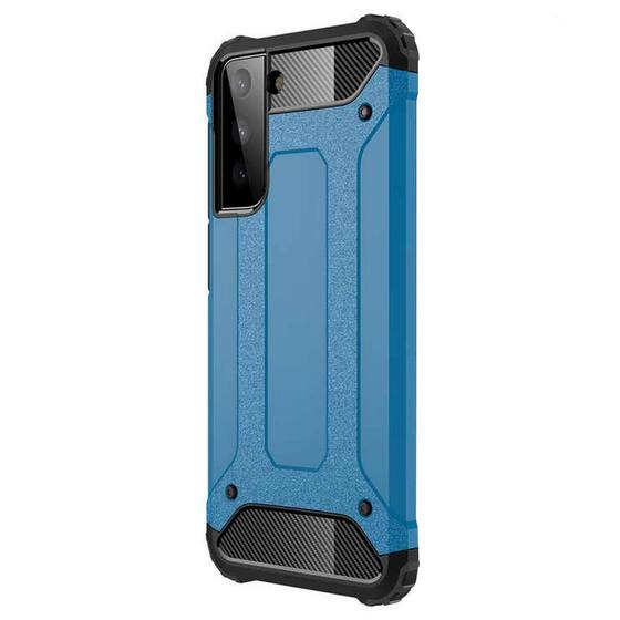 Microsonic Samsung Galaxy S22 Kılıf Rugged Armor Mavi