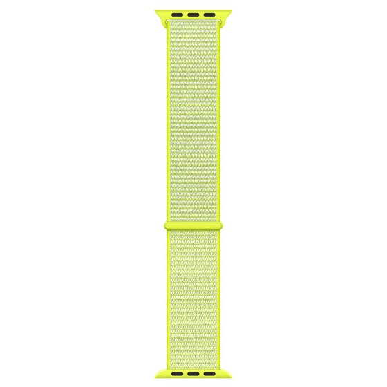 Microsonic Apple Watch Series 2 42mm Hasırlı Kordon Woven Sport Loop Flash Light