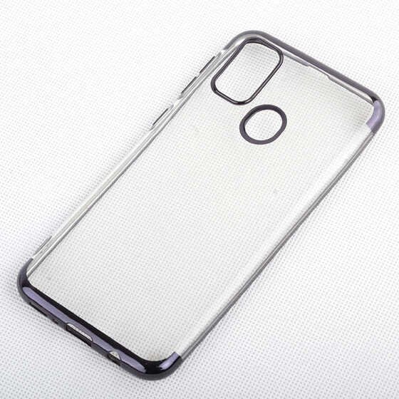 Microsonic Samsung Galaxy M30s Kılıf Skyfall Transparent Clear Siyah