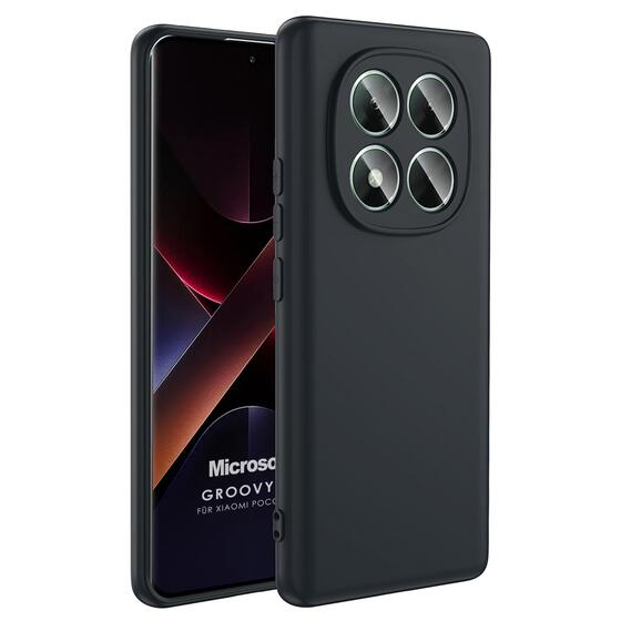 Microsonic Xiaomi Poco X7 Kılıf Groovy Soft Siyah