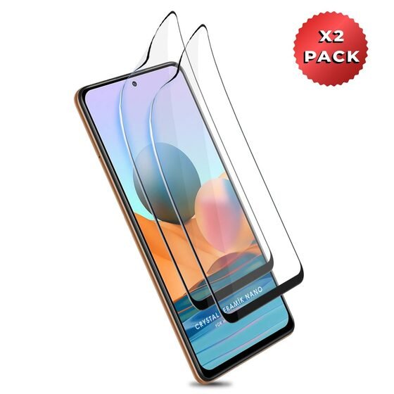 Microsonic Xiaomi Redmi Note 10 Pro Crystal Seramik Nano Ekran Koruyucu Siyah (2 Adet)