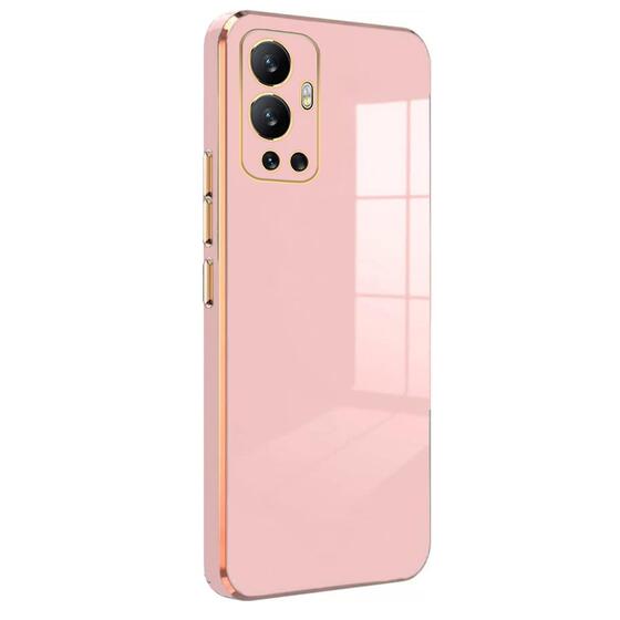 Microsonic Infinix Hot 12 Kılıf Olive Plated Pembe