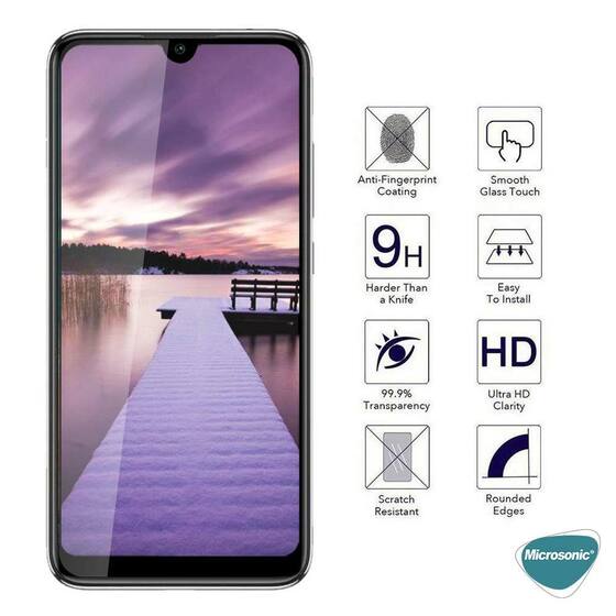 Microsonic Vivo Y51 Tam Kaplayan Temperli Cam Ekran Koruyucu Siyah