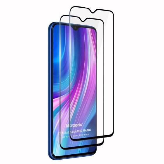 Microsonic Xiaomi Redmi Note 8 Pro Crystal Seramik Nano Ekran Koruyucu Siyah (2 Adet)