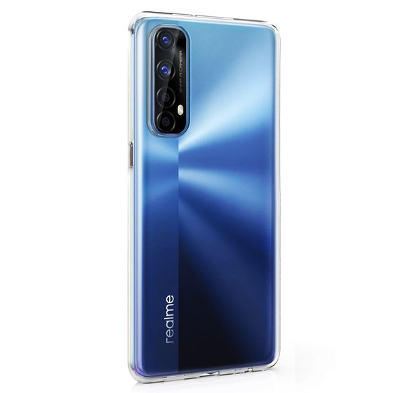 Microsonic Realme 7 Kılıf Transparent Soft Beyaz