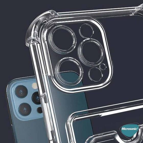 Microsonic Apple iPhone 14 Pro Card Slot Shock Kılıf Mavi