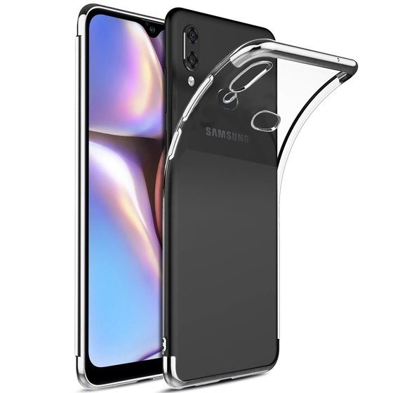 Microsonic Samsung Galaxy A10s Kılıf Skyfall Transparent Clear Gümüş