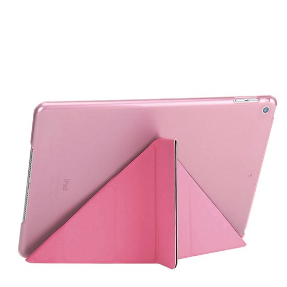 Microsonic Apple iPad Mini 5 7.9'' 2019 (A2133-A2124-A2125-A2126) Folding Origami Design Kılıf Pembe