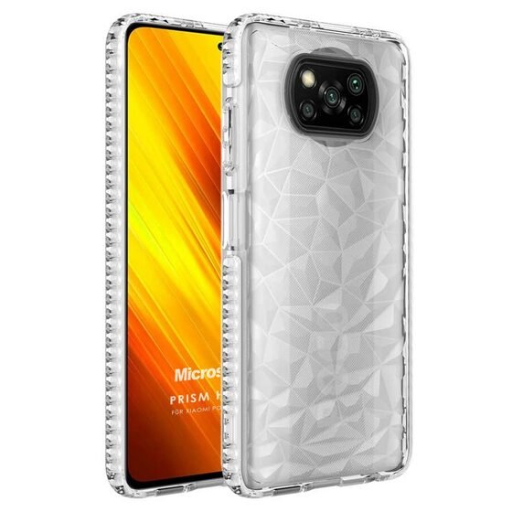 Microsonic Xiaomi Poco X3 Pro Kılıf Prism Hybrid Şeffaf