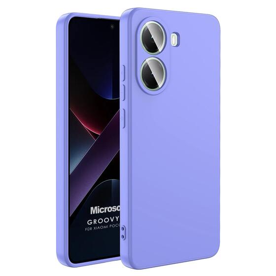 Microsonic Xiaomi Poco X7 Pro Kılıf Groovy Soft Lila