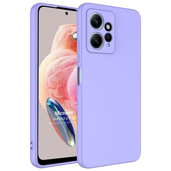 Microsonic Xiaomi Redmi Note 12 4G Kılıf Groovy Soft Lila