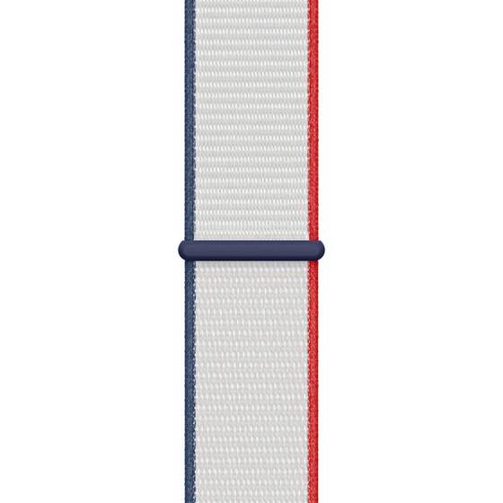 Microsonic Apple Watch SE 2022 40mm Hasırlı Kordon Woven Fransa International Collection Spor Loop