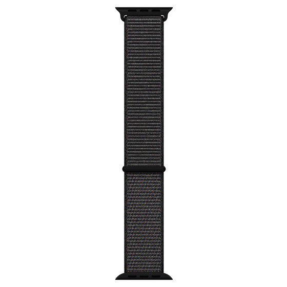 Microsonic Apple Watch Series 1 42mm Hasırlı Kordon Woven Sport Loop Black