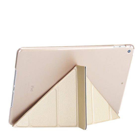 Microsonic Apple iPad Mini 5 7.9'' 2019 (A2133-A2124-A2125-A2126) Folding Origami Design Kılıf Gold