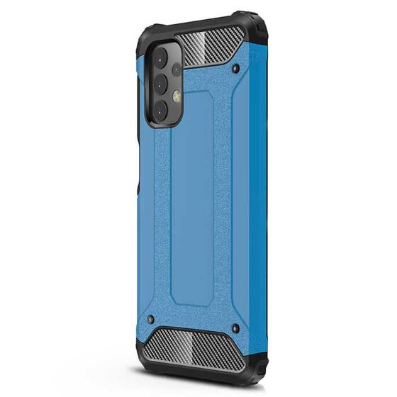 Microsonic Samsung Galaxy A23 Kılıf Rugged Armor Mavi