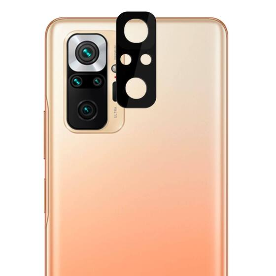 Microsonic Xiaomi Redmi Note 10 Pro Kamera Lens Koruma Camı V2 Siyah