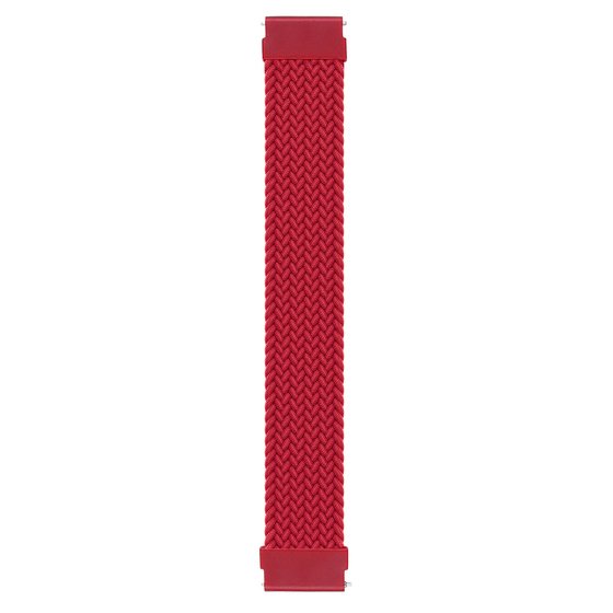 Microsonic Garmin Forerunner 645 Kordon, (Large Size, 165mm) Braided Solo Loop Band Kırmızı