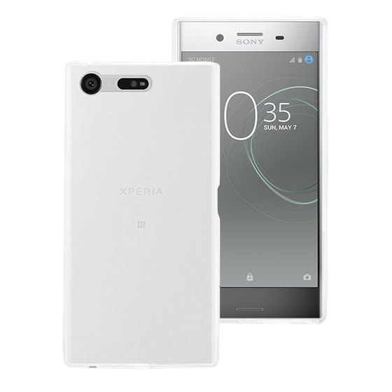 Microsonic Sony Xperia XZ Premium Kılıf Transparent Soft Beyaz