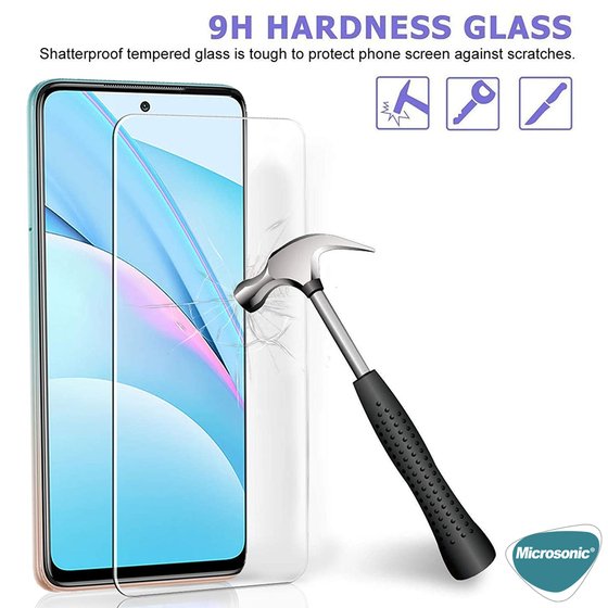 Microsonic Xiaomi Redmi Note 9 Pro 5G Tempered Glass Cam Ekran Koruyucu