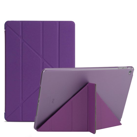 Microsonic Apple iPad Mini 4 (A1538-A1550) Folding Origami Design Kılıf Mor