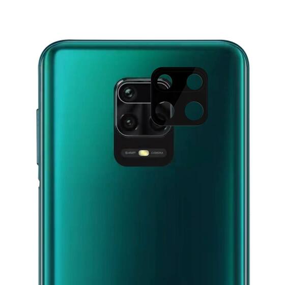 Microsonic Xiaomi Redmi Note 9 Pro Kamera Lens Koruma Camı V2 Siyah