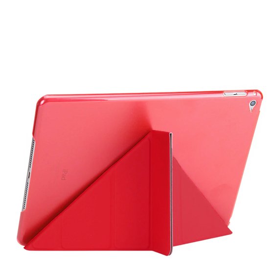 Microsonic Apple iPad Mini 4 (A1538-A1550) Folding Origami Design Kılıf Kırmızı