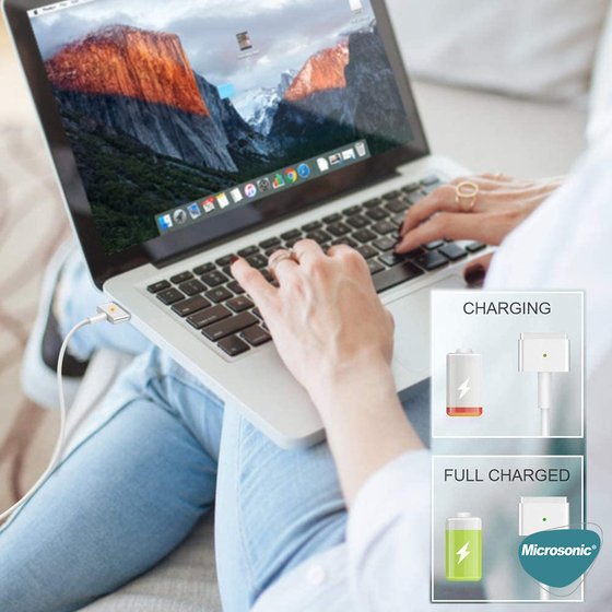 Microsonic 60W MagSafe 2 Güç Adaptörü (13 inç Retina ekrana sahip MacBook Pro)