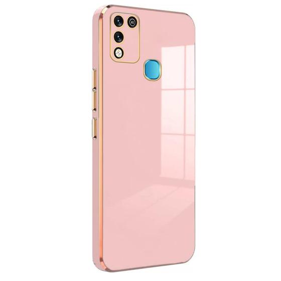 Microsonic Infinix Hot 10 Play Kılıf Olive Plated Pembe