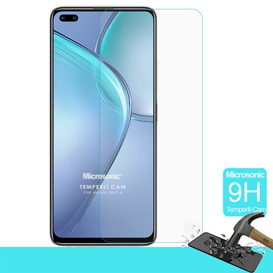 Microsonic Infinix Zero 8 Tempered Glass Cam Ekran Koruyucu