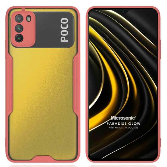 Microsonic Xiaomi Poco M3 Kılıf Paradise Glow Pembe