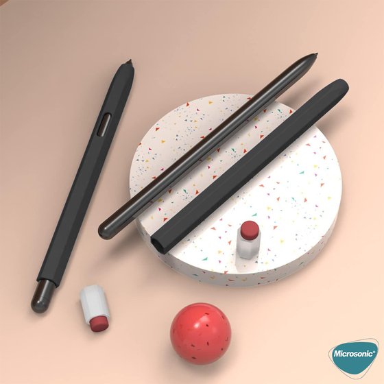 Microsonic Samsung Galaxy Tab S Pen Kılıf Retro Style Mat Silikon Siyah