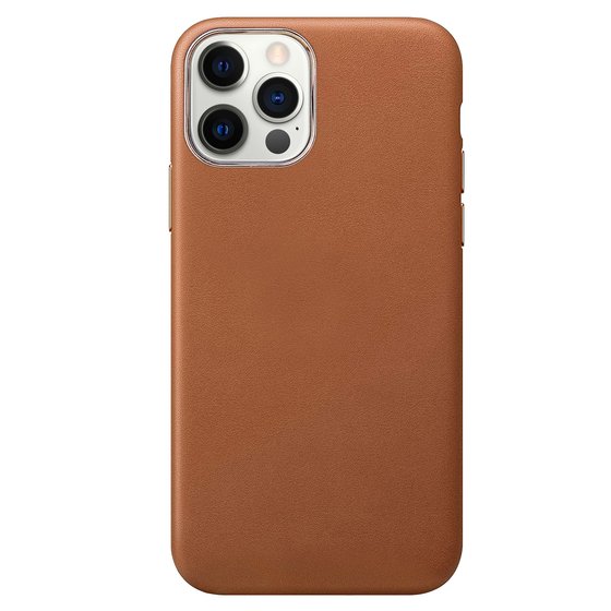 Microsonic Apple iPhone 12 Pro Kılıf Luxury Leather Kahverengi