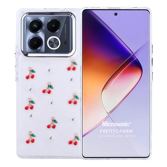 Microsonic Infinix Note 40 Pro Kılıf PrettyCharm Cherry