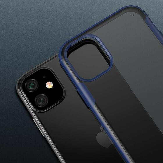 Microsonic Apple iPhone 11 (6.1'') Kılıf Frosted Frame Kırmızı