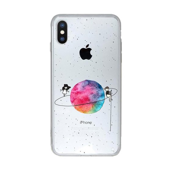 Microsonic iPhone XS Max (6.5'') Desenli Kılıf Gezegen