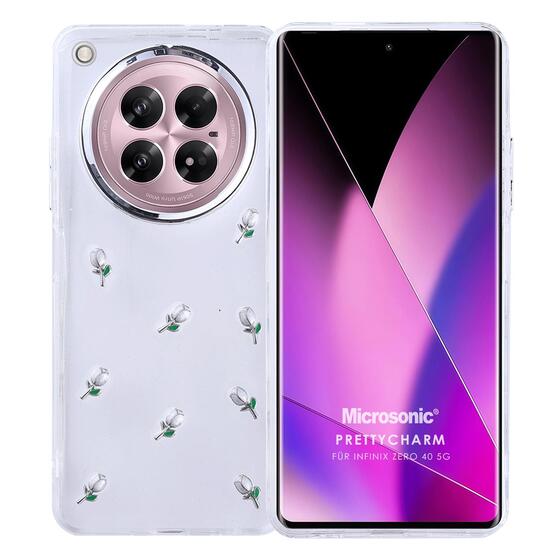 Microsonic Infinix Zero 40 5G Kılıf PrettyCharm Tulip