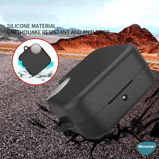 Microsonic Nothing CMF Buds Pro 2 Kılıf Askılı Mat Silikon Siyah