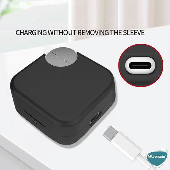 Microsonic Nothing CMF Buds Pro 2 Kılıf Askılı Mat Silikon Siyah