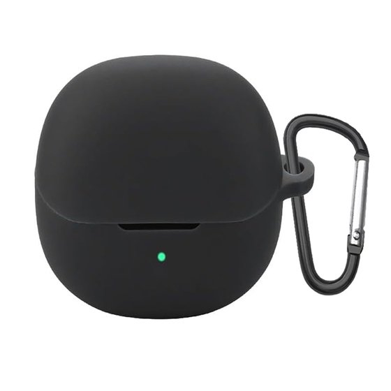 Microsonic QCY HT08 MeloBuds Pro Kılıf Askılı Mat Silikon Siyah