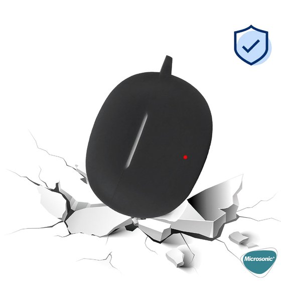 Microsonic Honor Choice Earbuds X5 Kılıf Askılı Mat Silikon Siyah