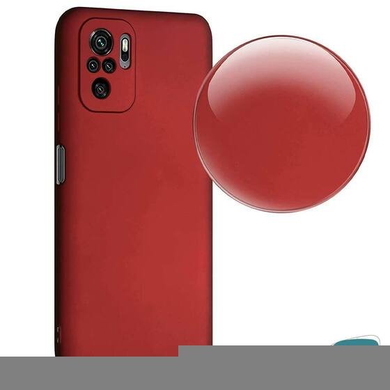 Microsonic Matte Silicone Xiaomi Redmi Note 10S Kılıf Siyah