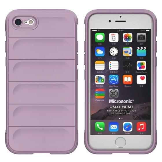 Microsonic Apple iPhone 8 Kılıf Oslo Prime Lila