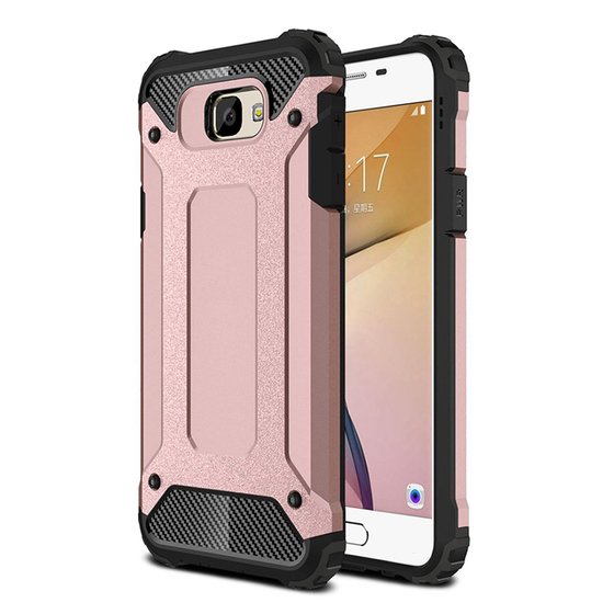 Microsonic Samsung Galaxy J7 Prime 2 Kılıf Rugged Armor Rose Gold