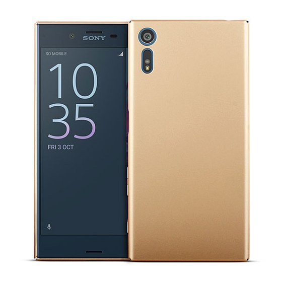 Microsonic Sony Xperia XZ Kılıf Premium Slim Gold