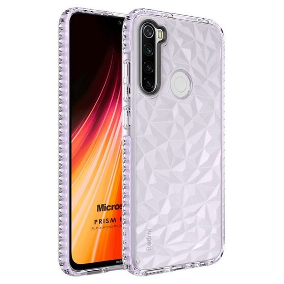 Microsonic Xiaomi Redmi Note 8 Kılıf Prism Hybrid Mor